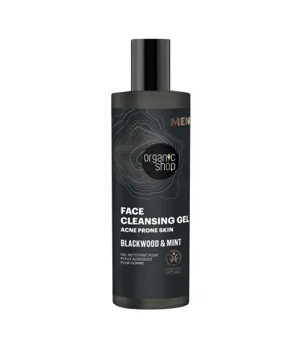 ORGANIC SHOP MEN BLACKWOOD GEL LIMPIADOR ANTI-ACNE 200ML