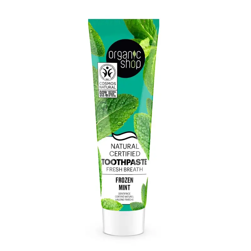 ORGANIC SHOP FROZEN MINT DENTIFRICO FRESH BEARTH 100GR ORGANIC SHOP FROZEN MINT DENTIFRICO FRESH BEARTH 100GR