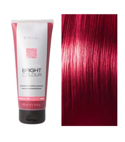 EUROSTIL BRIGHT COLOUR MASCARILLA CAPILAR COLOR ROJO 1UN