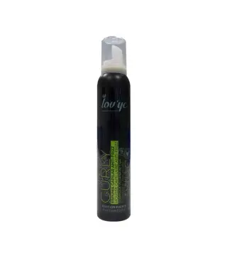 LOVYC CURLY ESPUMA CAPILAR ANTI-FRIZZ FORMULA VEGANA FIJACION FUERTE 200ML