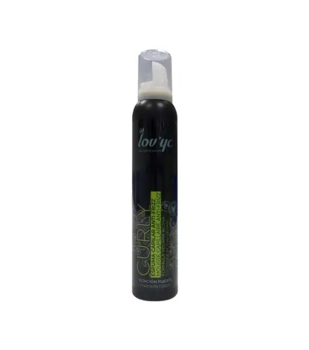 LOVYC CURLY ESPUMA CAPILAR ANTI-FRIZZ FORMULA VEGANA FIJACION FUERTE 200ML