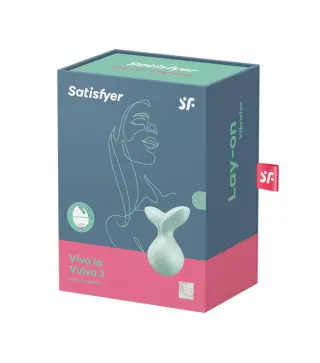 SATISFYER VIVA LA VULVA 3 LAY-ON VIBRATOR MENTA 1UN