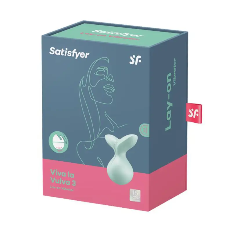 SATISFYER VIVA LA VULVA 3 LAY-ON VIBRATOR MENTA 1UN
