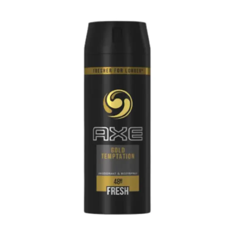 AXE GOLD TEMPTATION DESODORANTE 150ML VAPORIZADOR AXE GOLD TEMPTATION DESODORANTE 150ML VAPORIZADOR