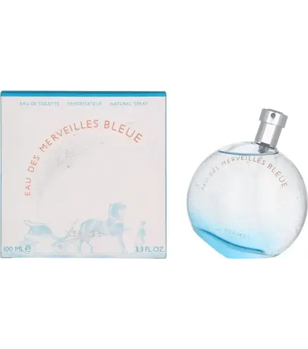 HERMES PARIS BLEUE EAU MERVEILLES EAU DE TOILETTE 100ML VAPORIZADOR