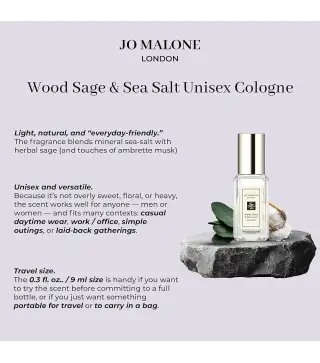 JO MALONE WOOD SAGE SEA SALT COLONIA SIN CAJA 30ML