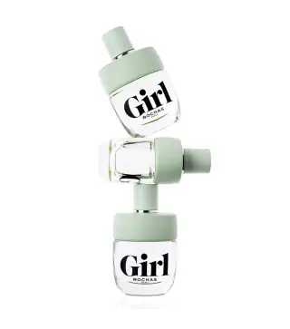 ROCHAS GIRL EAU DE TOILETTE 100ML VAPORIZADOR + LOCION CORPORAL PERFUMADA 100ML + MINIATURA EAU DE TOILETTE 7 5ML