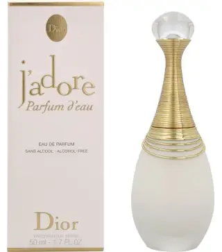 DIOR J'ADORE PARFUM D'EAU EAU DE PARFUM SIN ALCOHOL 50ML VAPORIZADOR