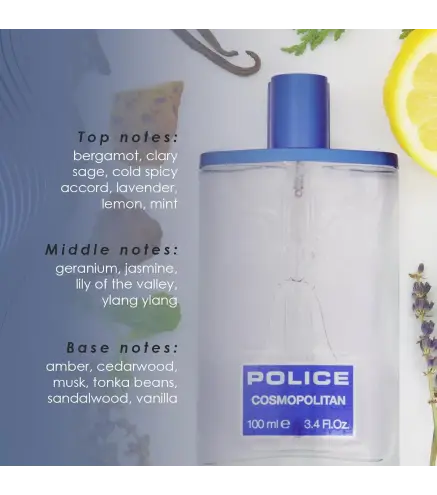 POLICE COSMOPOLITAN EAU DE TOILETTE 100ML VAPORIZADOR