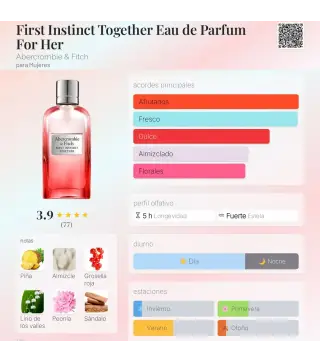 ABERCROMBIE & FITCH FIRST INSTINCT TOGETHER WOMEN EAU DE PARFUM 100ML VAPORIZADOR