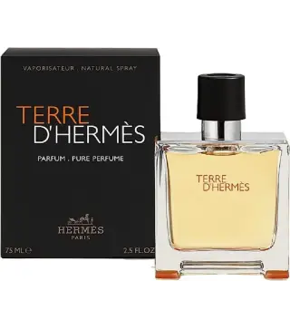 HERMES PARIS TERRE D'HERMES PARFUM PURE 75ML VAPORIZADOR