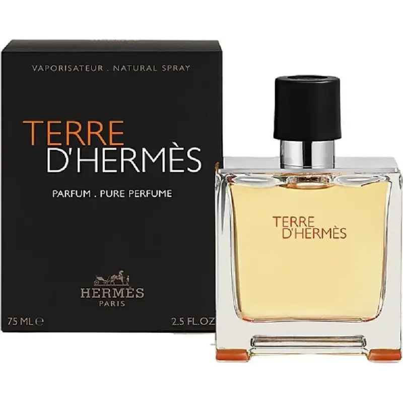 HERMES PARIS TERRE D'HERMES PARFUM PURE 75ML VAPORIZADOR