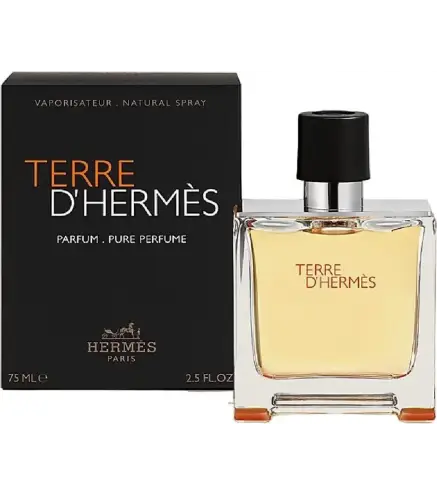 HERMES PARIS TERRE D'HERMES PARFUM PURE 75ML VAPORIZADOR