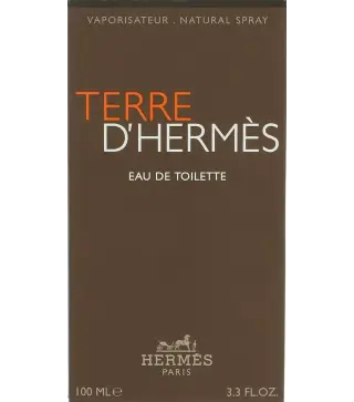 HERMES PARIS TERRE D'HERMES EAU DE TOILETTE 100ML VAPORIZADOR