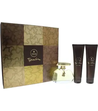 TOUS TOUCH EAU DE TOILETTE 100ML VAPORIZADOR + LECHE CORPORAL 100ML + GEL DE BAÑO 100ML