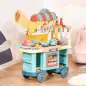 Cocina de Juguete para Niños de 3-6 Años con Ruedas Caja Registradora y Accesorios 79,5x33x90,5 cm Multicolor Cocina de Juguete para Niños de 3-6 Años con Ruedas Caja Registradora y Accesorios 79,5x33x90,5 cm Multicolor