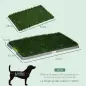 Inodoro para Perros con 2 Céspedes Artificiales Rejilla y Bandeja para Entrenamiento de Cachorros 67x41x3,5 cm Verde Inodoro para Perros con 2 Céspedes Artificiales Rejilla y Bandeja para Entrenamiento de Cachorros 67x41x3,5 cm Verde