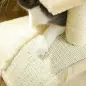 Árbol para Gatos de 3 Niveles Torre para Gatos con Postes de Sisal Tablero para Rascar y Bola Colgante Crema