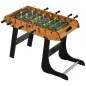 Futbolín con 22 Jugadores Juego de Mesa de Fútbol para Niños y Adultos con 2 Marcadores 98x42x62,5 cm Natural y Negro