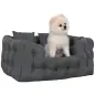Cama para Mascotas con 2 Almohadas Colchón para Perros Antideslizante con Funda Extraíble y Lavable 70x50x30 cm Gris