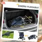 Carrito para Perros con Toldo Ajustable Cesta de Almacenaje y Ruedas con Freno Tela Oxford 77x45x99,5 cm Azul Oscuro