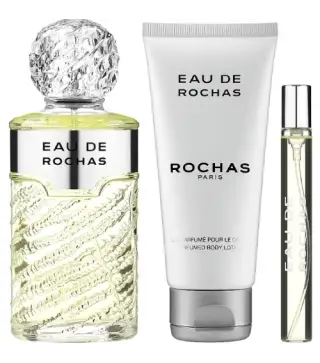 ROCHAS EAU DE ROCHAS EAU DE TOILETTE 100ML VAPORIZADOR + LOCION CORPORAL PERFUMADA 100ML + MINIATURA 10ML VAPORIZADOR