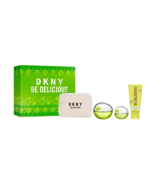 DONNA KARAN BE DELICIOUS EAU DE PARFUM 100ML + EAU DE PARFUM 1U + LOCION CORPORAL 1U + ESTUCHE 1U