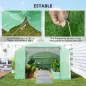 Invernadero de Túnel 6x3x2 m con 6 Ventanas de Malla Cubierta de PE Anti-UV y 3 Puertas Enrollables Verde Invernadero de Túnel 6x3x2 m con 6 Ventanas de Malla Cubierta de PE Anti-UV y 3 Puertas Enrollables Verde