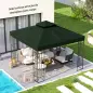 Toldo de Recambio 3x3 m con Techo Doble con Orificios de Drenaje y Protección UPF30+ Verde Solo Toldo NO Incluye Marco Toldo de Recambio 3x3 m con Techo Doble con Orificios de Drenaje y Protección UPF30+ Verde Solo Toldo NO Incluye Marco