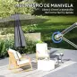 Parasol de Jardín Excéntrico Sombrilla con Funda para Sombrilla Protección UV 50+ y Base Cruzada Ø290x243 cm Gris Oscuro Parasol de Jardín Excéntrico Sombrilla con Funda para Sombrilla Protección UV 50+ y Base Cruzada Ø290x243 cm Gris Oscuro