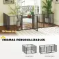Parque para Perros de 8 Paneles 60x76 cm Corralito para Perros Pequeños y Medianos para Interior y Exterior Negro Parque para Perros de 8 Paneles 60x76 cm Corralito para Perros Pequeños y Medianos para Interior y Exterior Negro