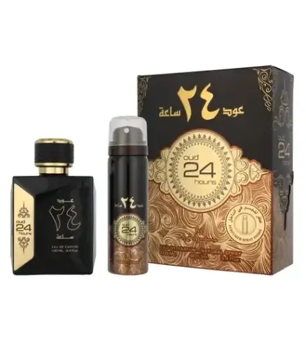 AL ZAAFARAN OUD 24 HOURS EAU DE PARFUM 100ML VAPORIZADOR + DESODORANTE 24H 50ML VAPORIZADOR