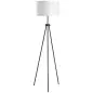 Lámpara de Pie con Trípode Metálico y Pantalla de Tela Diseño Elegante y Clásico Ø37x152 cm para Hogar u Oficina Lámpara de Pie con Trípode Metálico y Pantalla de Tela Diseño Elegante y Clásico Ø37x152 cm para Hogar u Oficina