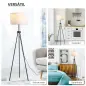 Lámpara de Pie con Trípode Metálico y Pantalla de Tela Diseño Elegante y Clásico Ø37x152 cm para Hogar u Oficina Lámpara de Pie con Trípode Metálico y Pantalla de Tela Diseño Elegante y Clásico Ø37x152 cm para Hogar u Oficina