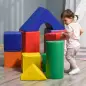 Juego de 11 Bloques de Espuma para Niños Bloques Psicomotricidad Figuras de Construcción 50x50x25 cm Multicolor