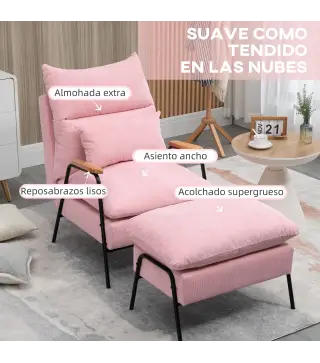 Sillón con Reposapiés