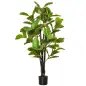 Ficus Artificial 130 cm Planta Artificial con 78 Hojas y Maceta para Interior Verde
