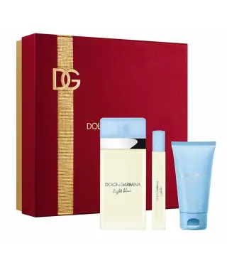 DOLCE GABBANA LIGHT BLUE EAUD E TOILETTE 100ML VAPORIZADOR + LOCION CORPORAL PERFUMADA 50ML + TESTER 1U
