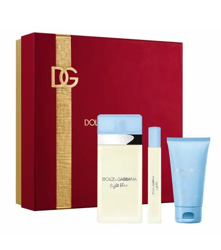 DOLCE GABBANA LIGHT BLUE EAUD E TOILETTE 100ML VAPORIZADOR + LOCION CORPORAL PERFUMADA 50ML + TESTER 1U