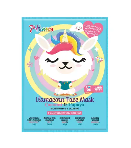 7th Heaven KIDS LLAMACORN MASCARILLA FACIAL 1UN