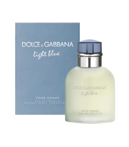 DOLCE GABBANA LIGHT BLUE EAU DE TOILETTE POUR HOMME 75ML VAPORIZADOR