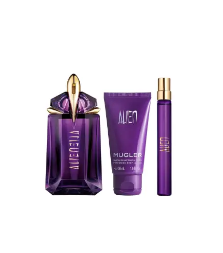 THIERRY MUGLER ALIEN EAU DE PARFUM 60ML VAPORIZADOR + LOCION CORPORAL 50ML + MINIATURA EAU DE PARFUM 10ML VAPORIZADOR