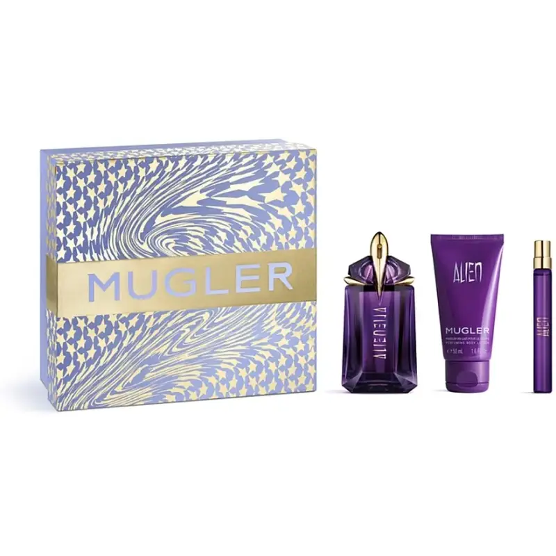 THIERRY MUGLER ALIEN EAU DE PARFUM 60ML VAPORIZADOR + LOCION CORPORAL 50ML + MINIATURA EAU DE PARFUM 10ML VAPORIZADOR