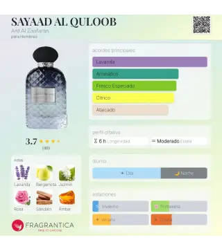 AL ZAAFARAN SAYAAD AL QULOOB EAU DE PARFUM 100ML