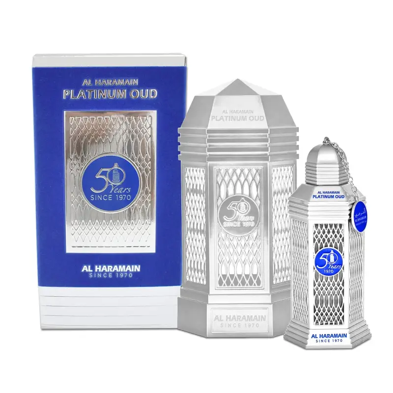 AL HARAMAIN PLATINUM OUD EAU DE PARFUM 50 YEARS 100ML VAPORIZADOR