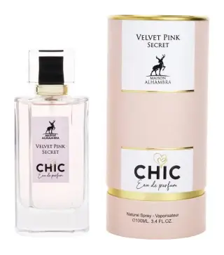 MAISON ALHAMBRA VELVET PINK SECRET CHIC EAU DE PARFUM 100ML