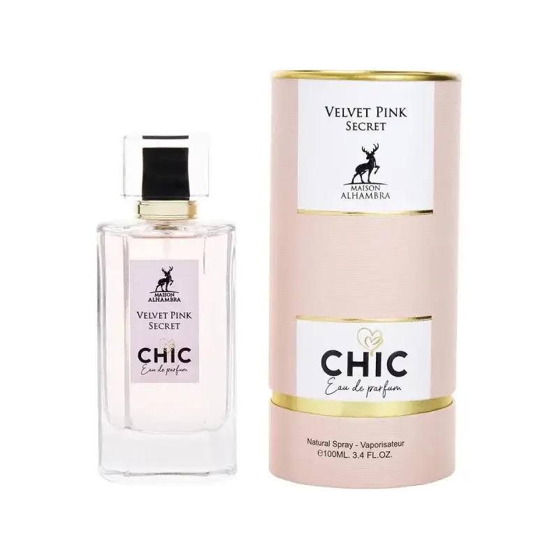MAISON ALHAMBRA VELVET PINK SECRET CHIC EAU DE PARFUM 100ML MAISON ALHAMBRA VELVET PINK SECRET CHIC EAU DE PARFUM 100ML
