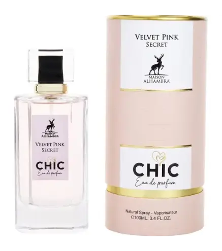 MAISON ALHAMBRA VELVET PINK SECRET CHIC EAU DE PARFUM 100ML