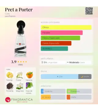 PRET A PORTER EAU DE TOILETTE 100ML VAPORIZADOR