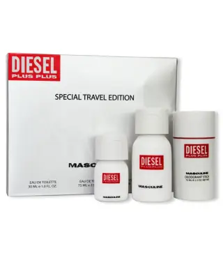 DIESEL PLUS SPECIAL TRAVEL FEMININE EAU DE TOILETTE 75ML + EAU DE TOILETTE 30ML VAPORIZADOR + CREMA CORPORAL PERFUMADA 100ML